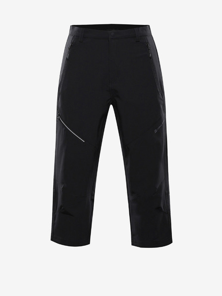 ALPINE PRO Moški softshell kapri ALPINE PRO WEDER črne barve