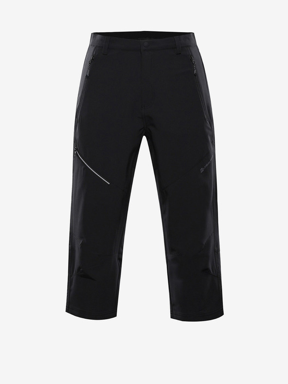 ALPINE PRO Moški softshell kapri ALPINE PRO WEDER črne barve