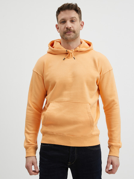 Jack & Jones Oranžna moška osnovna jopa s kapuco Jack & Jones Star
