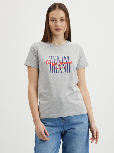Pepe Jeans Svetlo siva ženska majica Pepe Jeans Camille