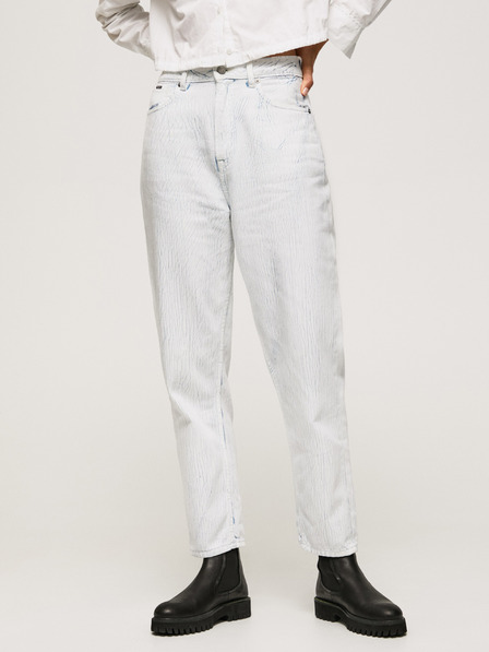 Pepe Jeans Bele ženske kavbojke Pepe Jeans