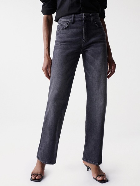 Salsa Jeans Črne ženske kavbojke ravnega kroja Salsa Jeans True