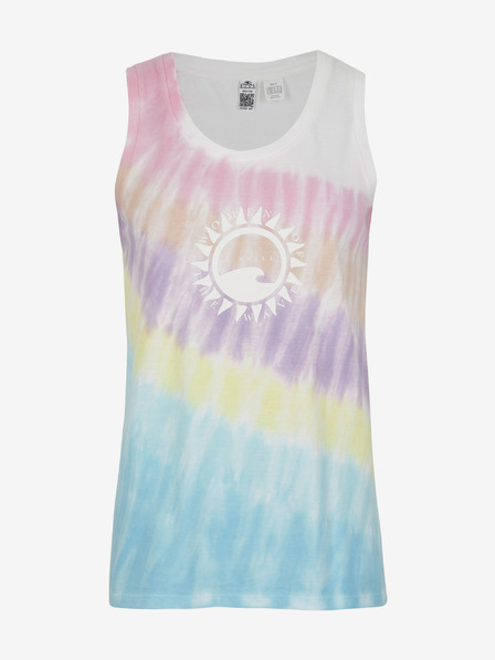 O'Neill Roza in turkizna ženska majica O'Neill WOW TANKTOP