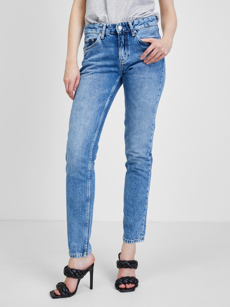 Pepe Jeans Modre ženske slim fit kavbojke Pepe Jeans