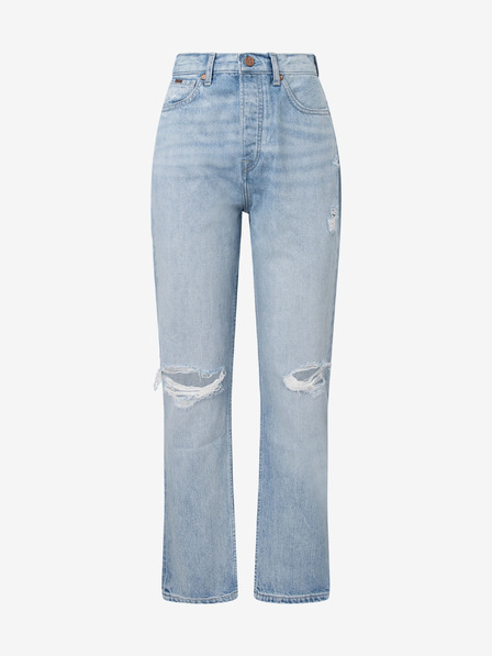 Pepe Jeans Svetlomodre ženske kavbojke ravnega kroja Pepe Jeans Celyn