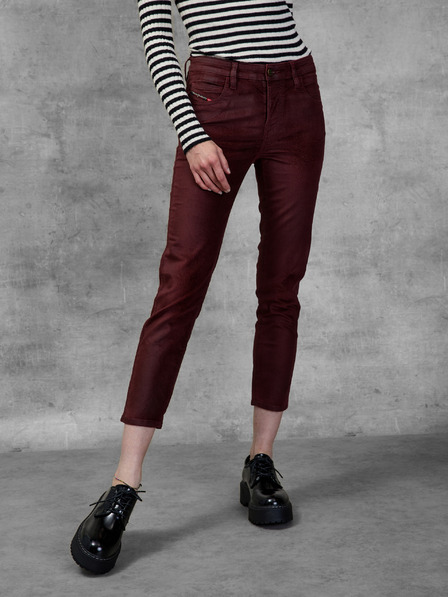 Diesel Diesel ženske bordo porezane kavbojke slim fit