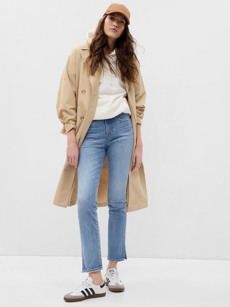 GAP Džínsy slim Mid Rise Split-Hem Vintage