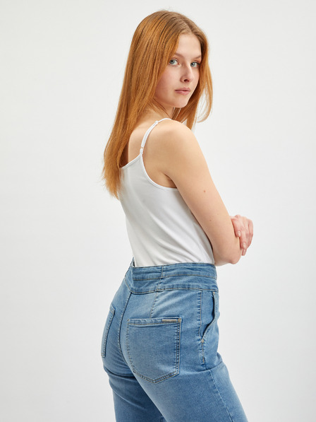 Orsay Modre ženske skrajšane slim fit kavbojke ORSAY