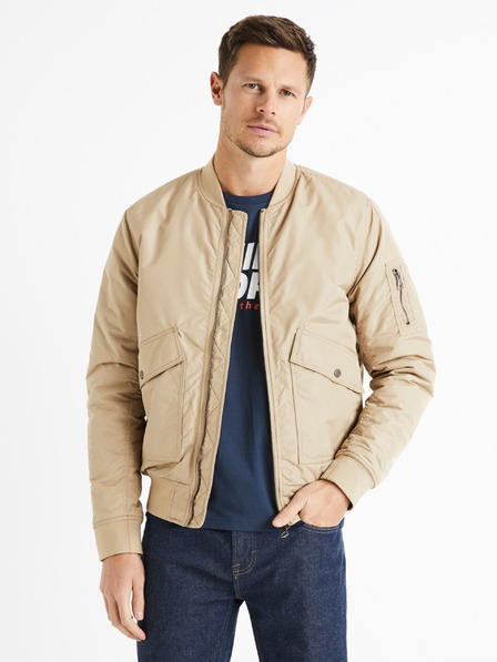 Celio Bež moški bomber Celio Dujames