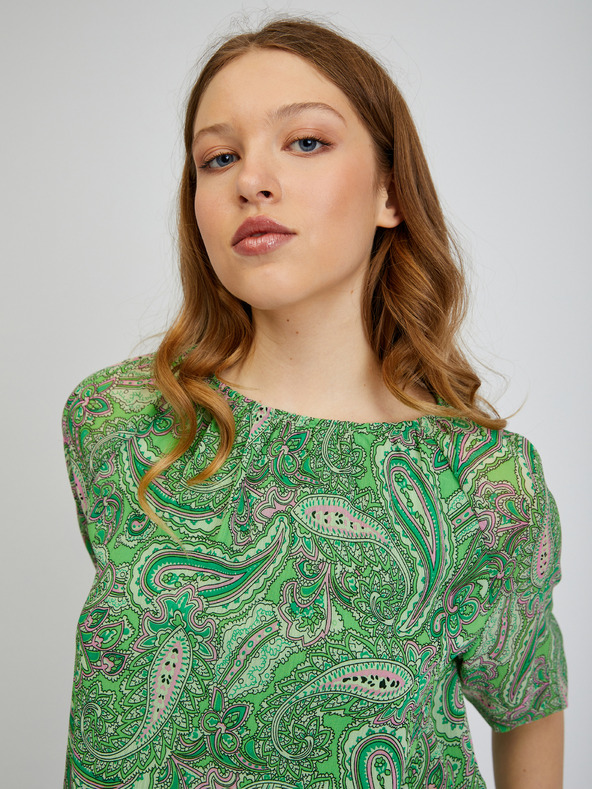 Orsay Zelena ženska vzorčasta bluza ORSAY