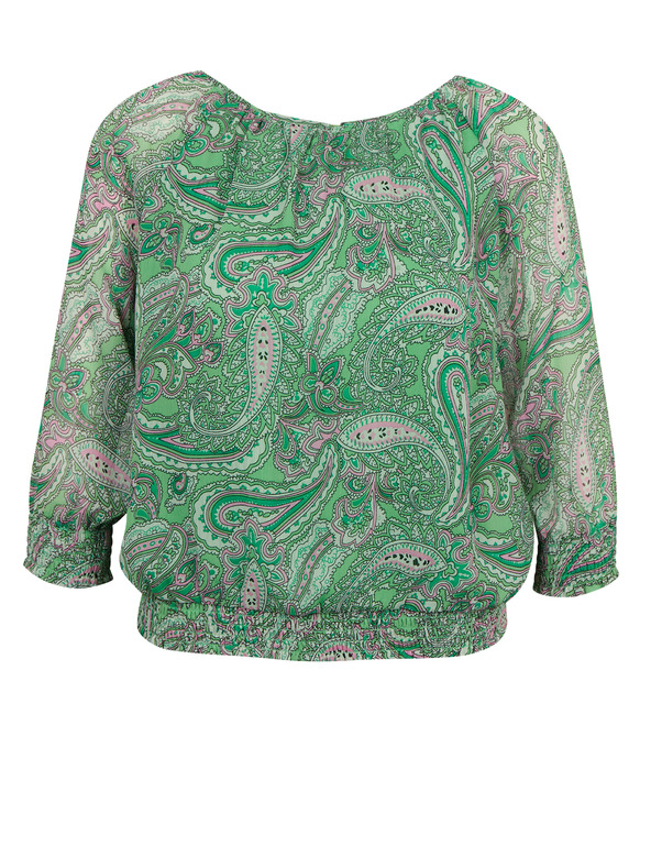 Orsay Zelena ženska vzorčasta bluza ORSAY