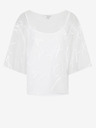 Armani Exchange Bela ženska vzorčasta bluza Armani Exchange