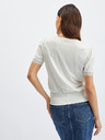 Orsay Bela ženska majica z okrasnimi detajli ORSAY