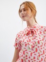 Orsay Rožnata ženska vzorčasta bluza ORSAY