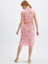 Orsay Rožnata ženska vzorčasta obleka ORSAY