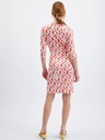 Orsay Rožnata ženska vzorčasta obleka ORSAY
