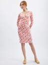 Orsay Rožnata ženska vzorčasta obleka ORSAY
