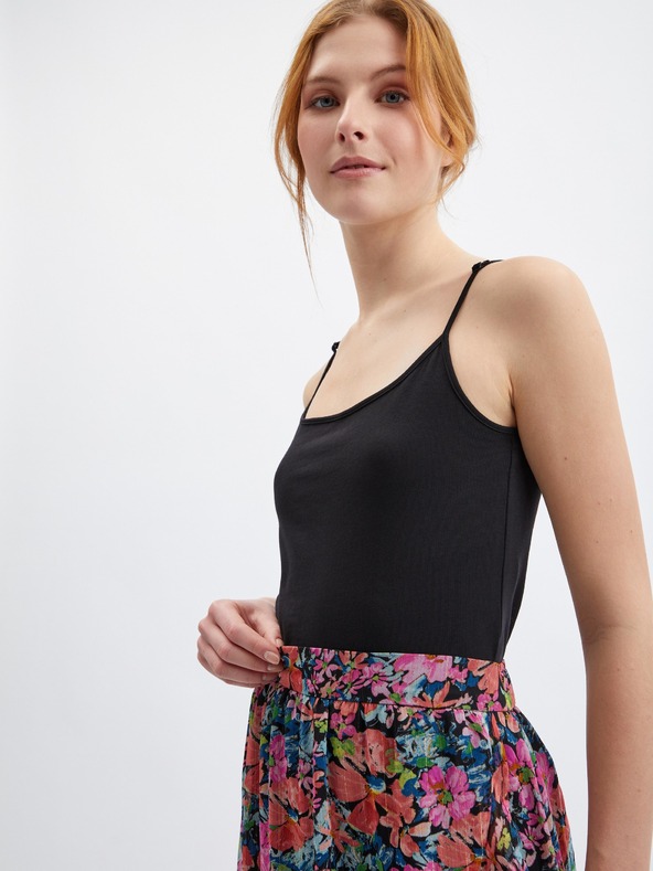 Orsay Rdeče-črno žensko cvetlično krilo ORSAY