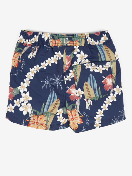 Jack & Jones Temno modre deške vzorčaste kopalke Jack & Jones Fiji