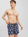 Jack & Jones Temno modre moške vzorčaste kopalke Jack & Jones Fiji