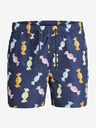 Jack & Jones Temno modre moške vzorčaste kopalke Jack & Jones Fiji