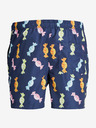 Jack & Jones Temno modre moške vzorčaste kopalke Jack & Jones Fiji