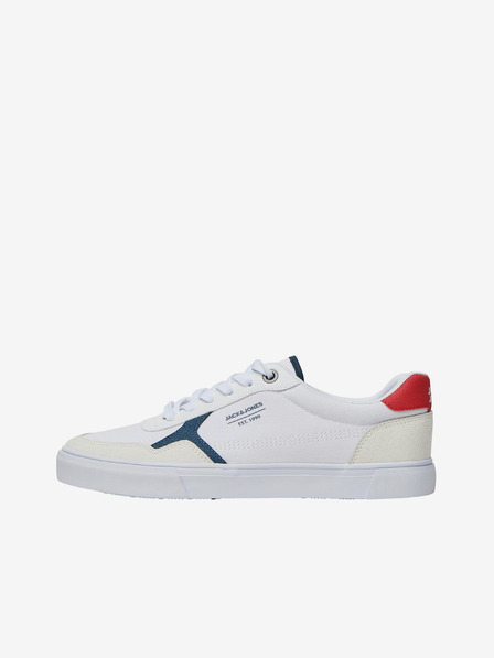 Jack & Jones Bele moške športne copate s semišnimi detajli Jack & Jones Uston
