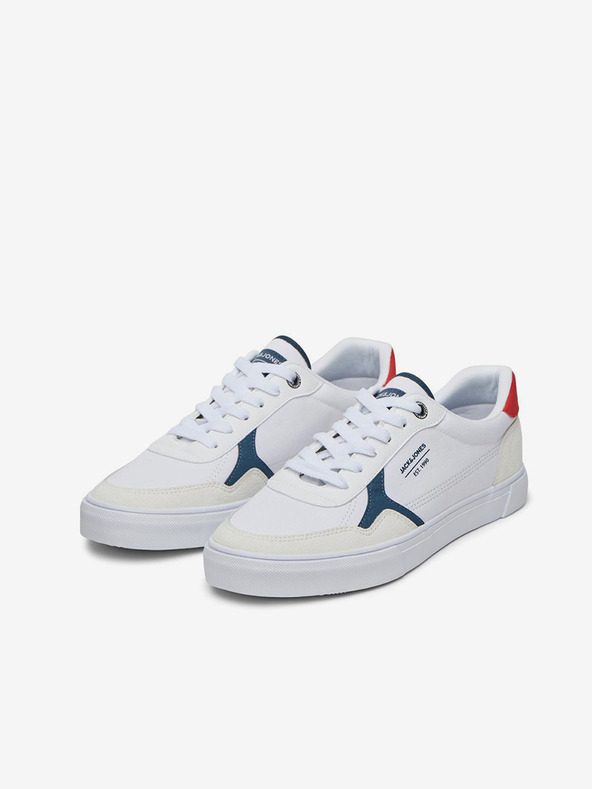 Jack & Jones Bele moške športne copate s semišnimi detajli Jack & Jones Uston