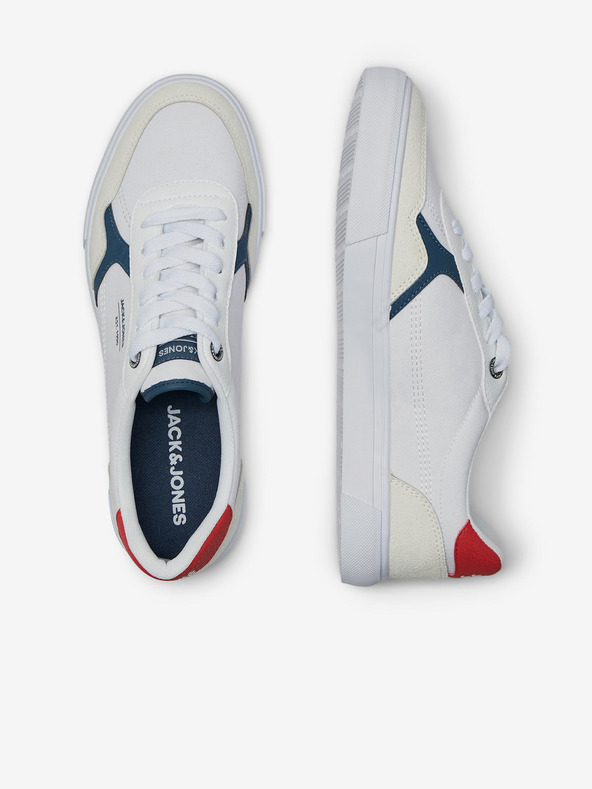 Jack & Jones Bele moške športne copate s semišnimi detajli Jack & Jones Uston