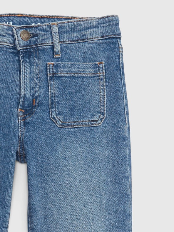 GAP Otroške jeans hlače flare z visokim pasom GAP