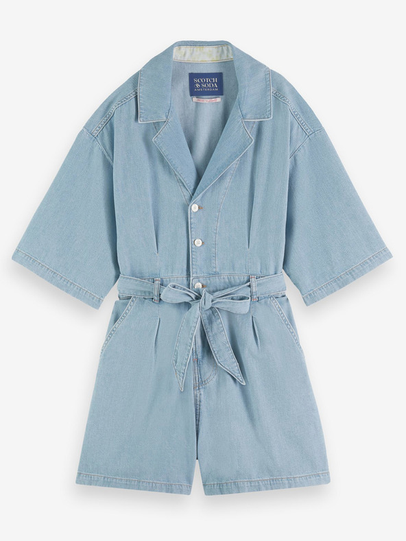 Scotch & Soda Svetlo modra ženska jeans kombinezona Scotch & Soda