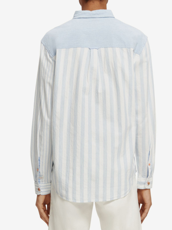 Scotch & Soda Modro-bela moška črtasta majica Scotch & Soda