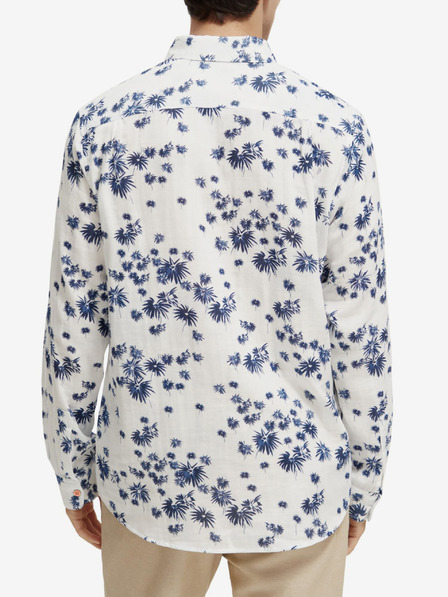 Scotch & Soda Bela moška cvetlična majica Scotch & Soda