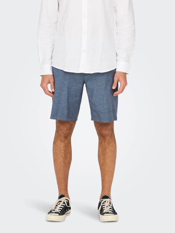 ONLY & SONS Modre moške hlače chinos s platnom ONLY & SONS Mark