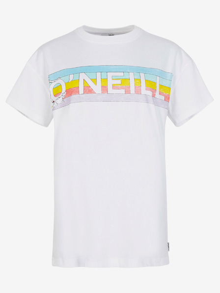O'Neill Bela ženska potiskana dolga majica O'Neill CONNECTIVE GRAPHIC