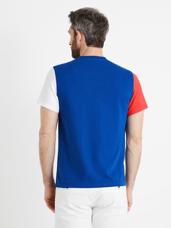 Celio Modra moška majica Celio Denautic