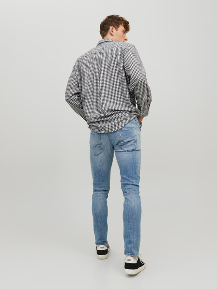 Jack & Jones Modre moške kavbojke tankega kroja Jack & Jones Glenn