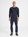 Jack & Jones Jack & Jones Basic Temno modra moška majica z dolgimi rokavi