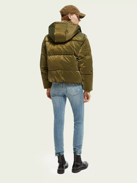 Scotch & Soda Zelena ženska prešita jakna Scotch & Soda