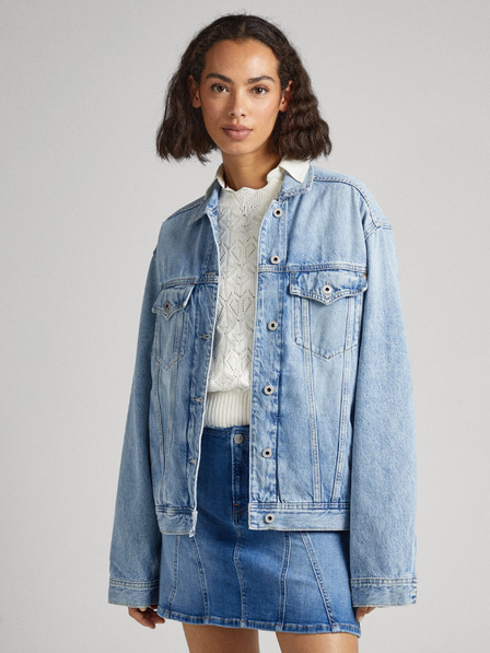 Pepe Jeans Svetlo modra ženska jakna iz džinsa Pepe Jeans Alice