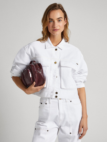 Pepe Jeans Bela ženska jakna iz džinsa Pepe Jeans Frankie
