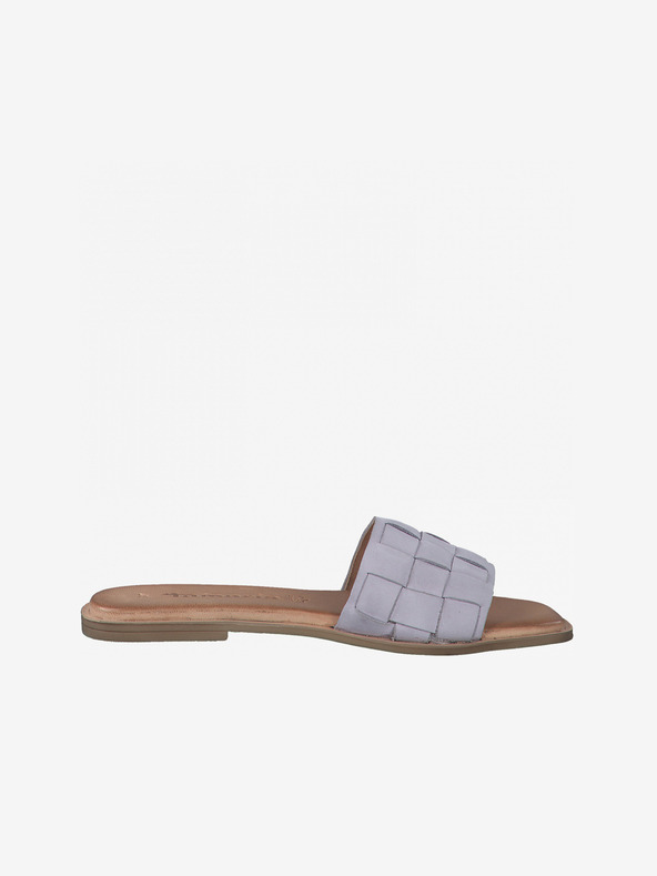 Tamaris Svetlo vijolični usnjeni copati Tamaris