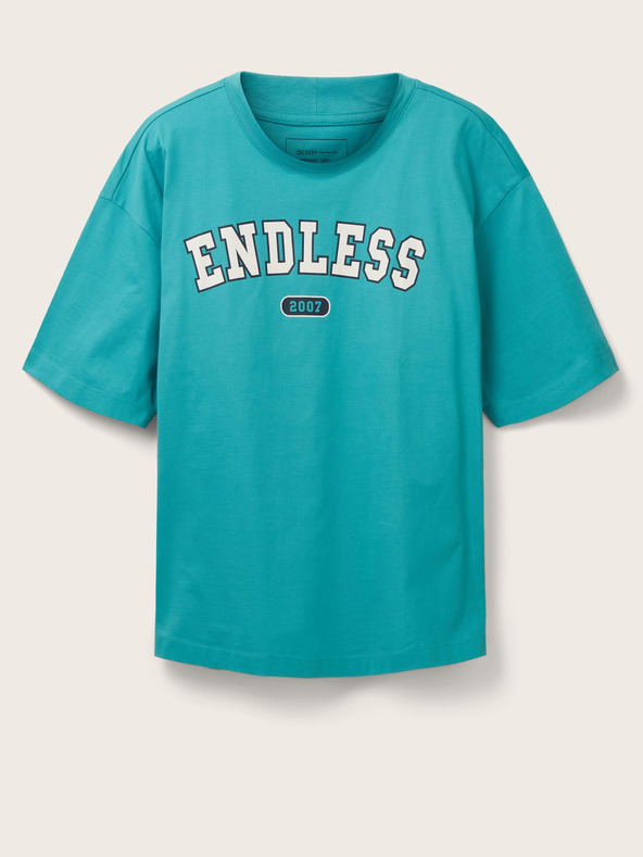 Tom Tailor Denim Turkizna moška majica Tom Tailor Denim