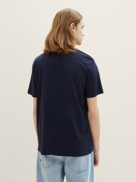 Tom Tailor Denim Temno modra moška majica iz džinsa Tom Tailor