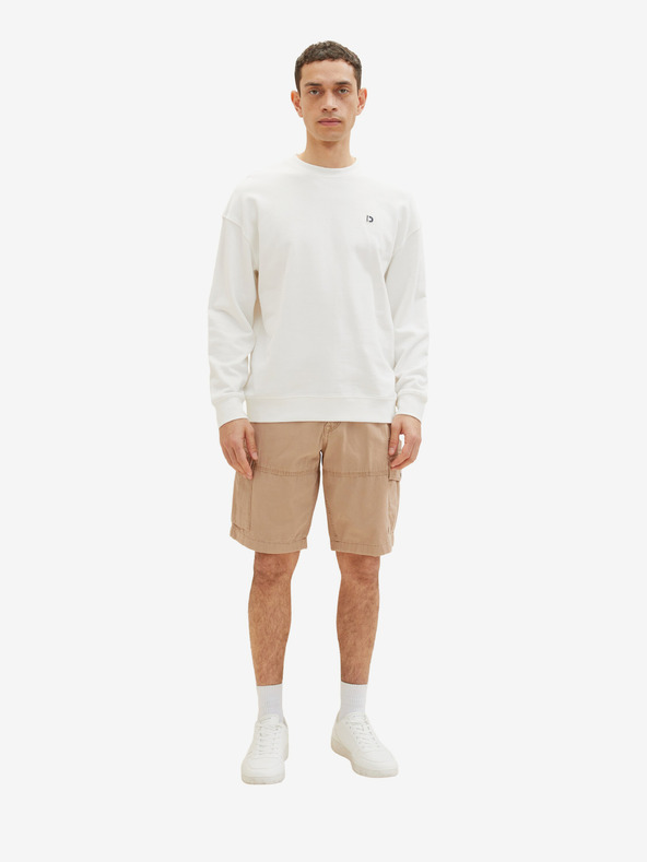 Tom Tailor Svetlo rjave moške kratke hlače z žepi Tom Tailor