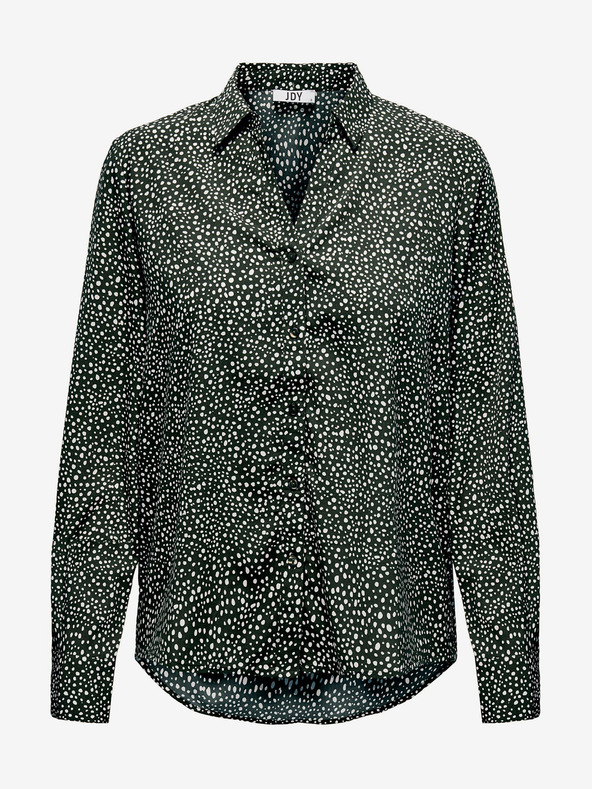 Jacqueline de Yong Črna ženska srajca s pikami JDY Caine