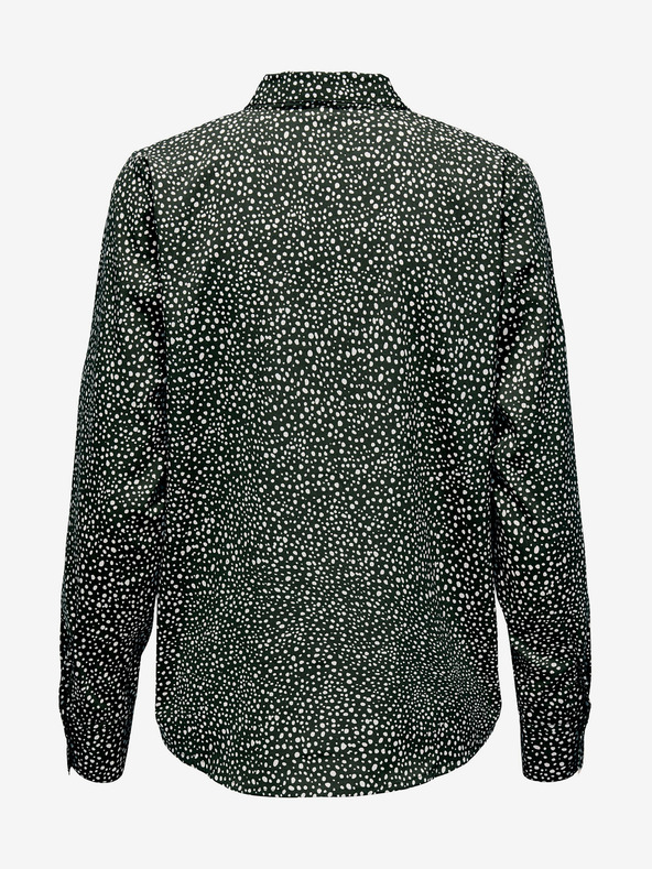 Jacqueline de Yong Črna ženska srajca s pikami JDY Caine