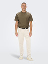 ONLY & SONS Rjava osnovna majica ONLY & SONS Fred