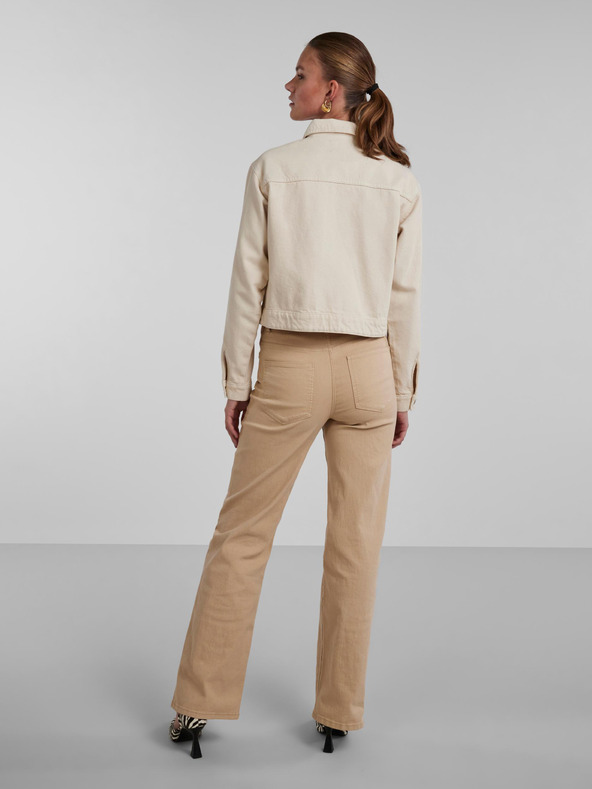 Pieces Kremasta ženska džins jakna Pieces Tessie