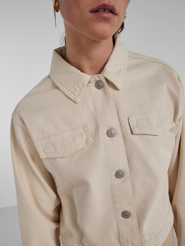 Pieces Kremasta ženska džins jakna Pieces Tessie